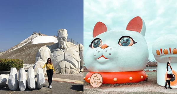 台南超好玩七股鹽山 巨型藝術佈置任你打卡｜台灣旅遊｜放假去邊