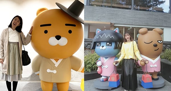 KAKAO FRIENDS 全州韓屋村旗艦店 必影超大特色Ryan！｜韓國旅遊｜放假去邊