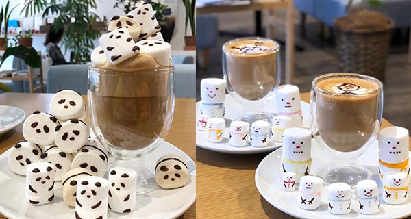 日本Cafe超可愛棉花糖 不同造型溶喺咖啡超治癒｜日本美食｜放假去邊