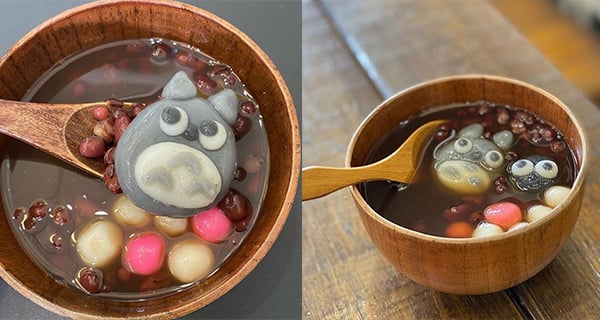 台灣手作湯圓紅豆湯 眼仔碌碌龍貓造型勁得意｜台灣美食｜放假去邊