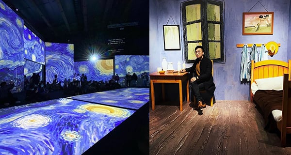 台灣梵谷光影體驗展 動態畫作展示梵谷世界｜台灣旅遊｜放假去邊