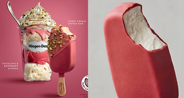美國Häagen-Dazs情人節限定雪條 粉紅色朱古力脆皮超浪漫｜美國美食｜放假去邊