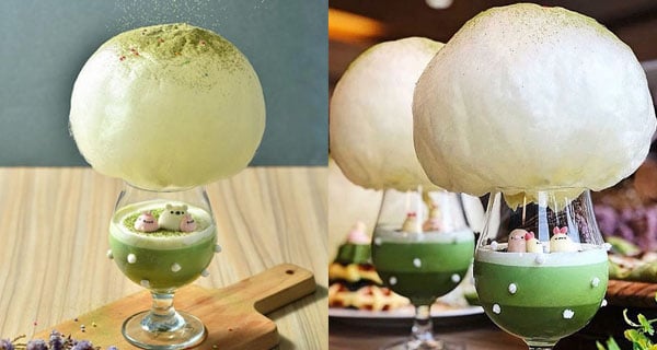 台灣可愛棉花糖抹茶飲品 綠水晶魔法杖你拎咗未~｜台灣美食｜放假去邊