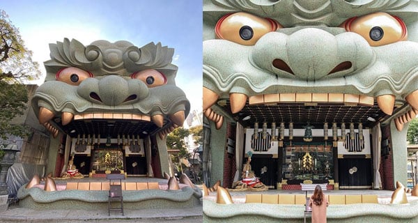 日本難波八阪神社 巨大獅子頭幫你吸走厄運｜日本旅遊｜放假去邊