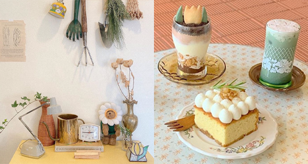 韓國首爾唯美「花系植物Cafe」桔梗、太陽花甜品香氣四溢｜韓國美食｜放假去邊