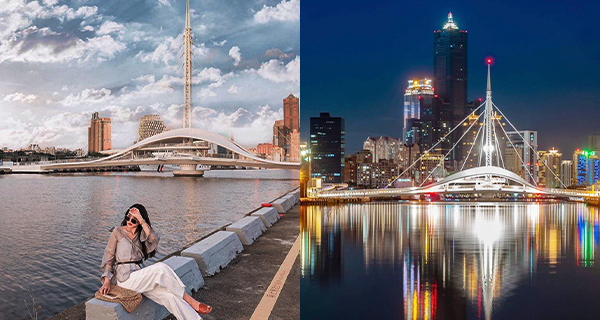 高雄「大港橋」絕美新景點！全台首座旋轉橋享浪漫點燈夜景｜台灣旅遊｜放假去邊