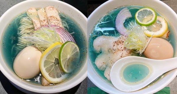 台北海藍色湯底拉麵 清新夢幻感覺大受歡迎｜台灣美食｜放假去邊