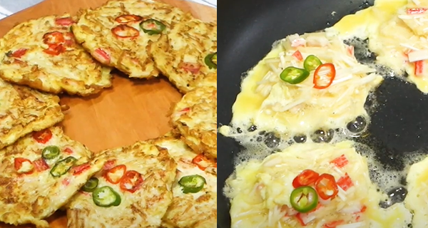 【食譜】下午茶必食！韓式金菇煎餅教學｜香港美食｜放假去邊