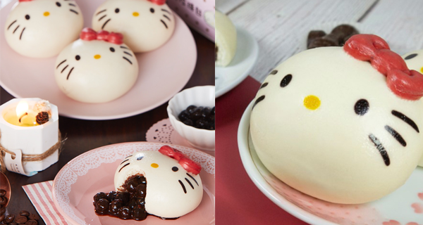 【台灣】食得落肚嘅Hello Kitty造型包！必試爆漿朱古力加珍珠內餡｜台灣美食｜放假去邊