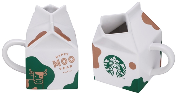 牛年限定商品！台灣Starbucks超可愛牛奶盒馬克杯｜台灣購物｜放假去邊