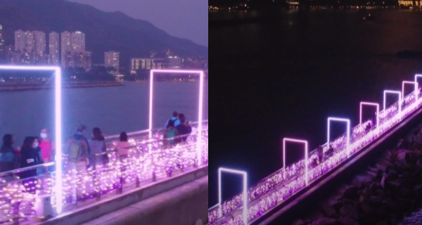 【香港】情侶打卡好去處！屯門幻愛橋夢幻燈飾勁靚勁浪漫｜香港玩樂｜放假去邊