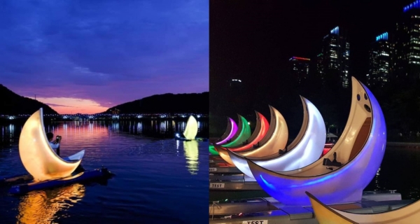 韓國新興發光月亮船 水上夜遊賞風景！｜韓國旅遊｜放假去邊