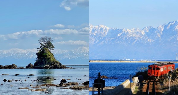 富山人氣景點！眺望神秘浪漫海上立山連峰絕景！｜日本旅遊｜放假去邊