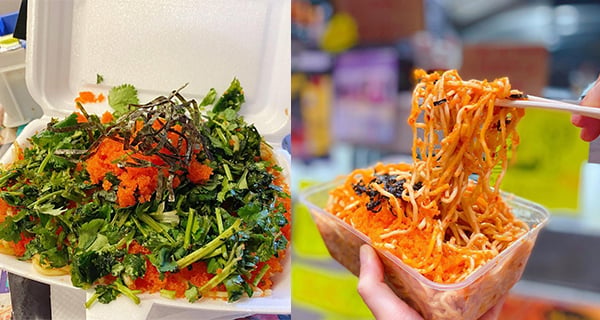 【香港】元朗勁量芫荽蟹籽爆辣冷麵！滿瀉蟹籽+芫荽！｜香港美食｜放假去邊