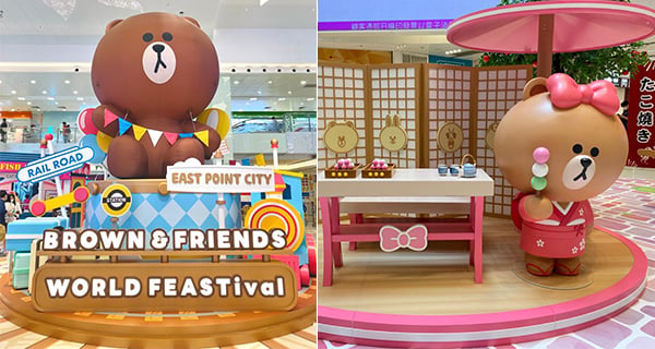 【香港】BROWN FRIENDS現身各大商場！6米巨型Brown/荷蘭風車/熱氣球｜香港玩樂｜放假去邊
