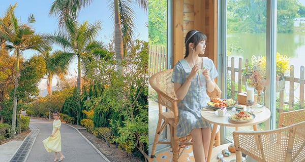【香港】上水世外桃源咖啡店！露天湖畔/小木屋餐廳/鞦韆｜香港美食｜放假去邊