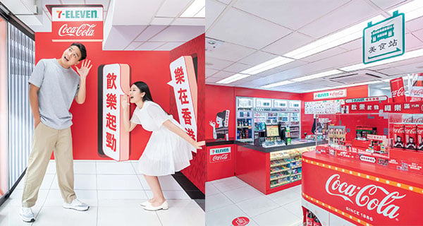 【香港】7-Eleven x可口可樂全新概念店！搶眼港式主題打卡/茶餐廳積木模型｜香港玩樂｜放假去邊