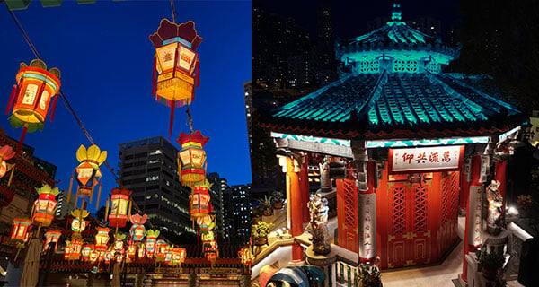 【香港】黃大仙嗇色園花燈廟會，多個花燈打卡位/猜燈謎贏禮物/文娛表演｜香港美食｜放假去邊