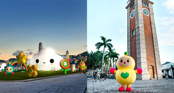 【香港】香港旅發局 x FriendsWithYou 期間限定大型藝術裝置！3層樓高Little Cloud｜香港玩樂｜放假去邊