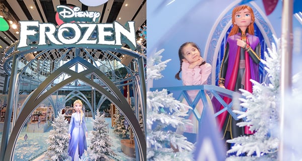 【聖誕2021】荃新天地冰雪夢幻王國！必影4米高小白聖誕樹！仲有Elsa/Anna女王！｜香港玩樂｜放假去邊