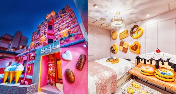 【日本】澀谷超搶眼粉紅餅乾主題酒店 情侶二人世界一定唔可以錯過！｜日本旅遊｜放假去邊