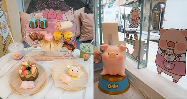 【香港】VIVE x LuLu豬下午茶套餐，多款LuLu豬可愛造型蛋糕｜香港美食｜放假去邊