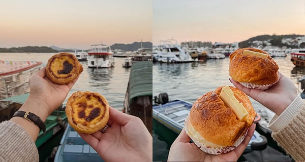【香港】西貢名物冰火菠蘿油！仲有新鮮出爐葡撻！｜香港美食｜放假去邊