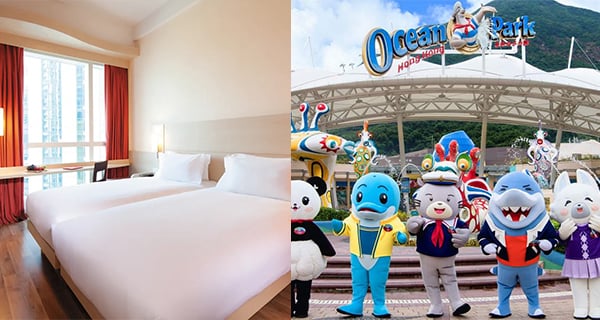 【快閃優惠】1折搶宜必思酒店住宿！城景客房+海洋公園水上樂園門票兩張+雙人自助早餐+｜酒店優惠｜放假去邊