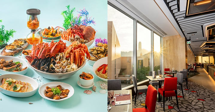 【買二送二】尖沙咀港青酒店YMCA再臨閣3小時自助晚餐 平均$398任食波士頓龍蝦、亞拉斯加蟹腳、麵包蟹