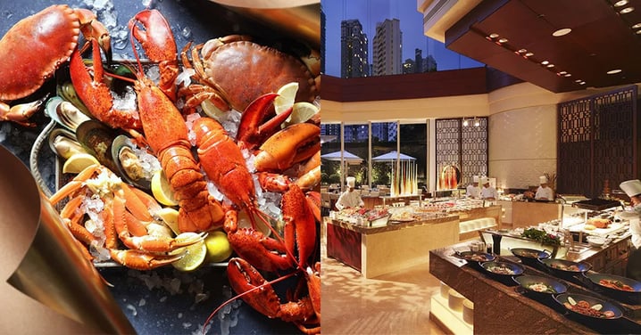 【金鐘港麗酒店咖啡園Garden Café自助餐買二送二】$479歎24個月巴馬火腿、波士頓龍蝦、烤全豬配綠莎莎醬