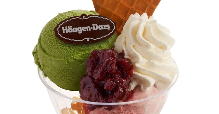 【Häagen-Dazs電子優惠劵買一送一】自選五款雪糕球配窩夫及水果平均每張$46